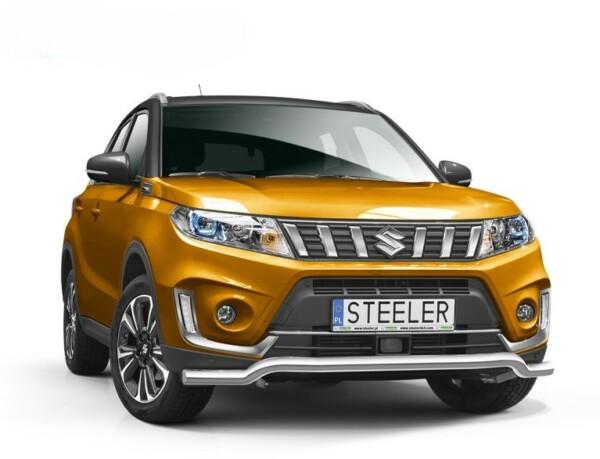 Kuvassa STEELER Etupuskurin suojarauta Suzuki Vitara 2018-