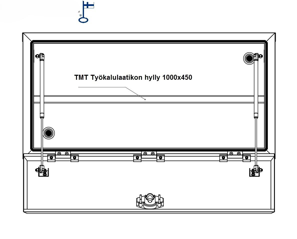 Kuvassa Työkalulaatikon hylly