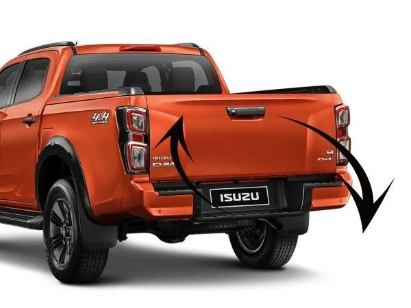 Kuvassa Takaluukun kevennin Isuzu D-Max 2020- (Prolift)