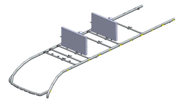 Kuvassa Kattoputkisarja EKL katolle MB Sprinter A3 2006-