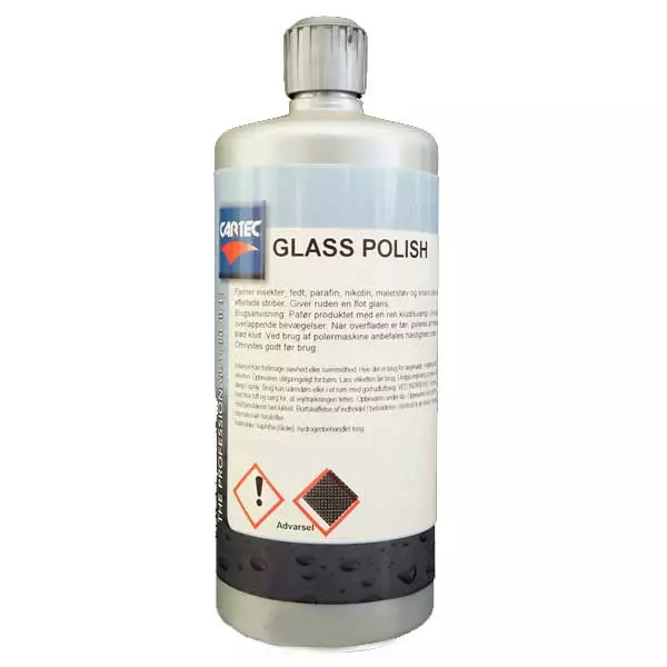 Kuvassa Cartec Glass Polish lasinpuhdistusaine